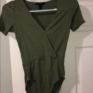 Forever 21 Olive Green bodysuit